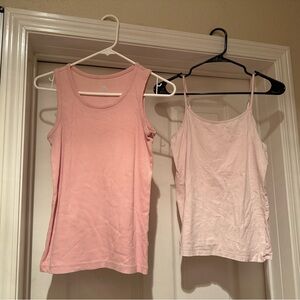 Set of 2 pink tank tops 14/16